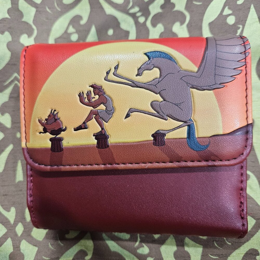 LOUNGEFLY Disney Hercules 25TH Anniversary Sunset Wallet